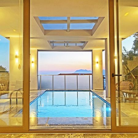Villa With A Private Heated Pool, Jacuzzi, Overlooking Spectacular Views Of The Sea カシュ エクステリア 写真