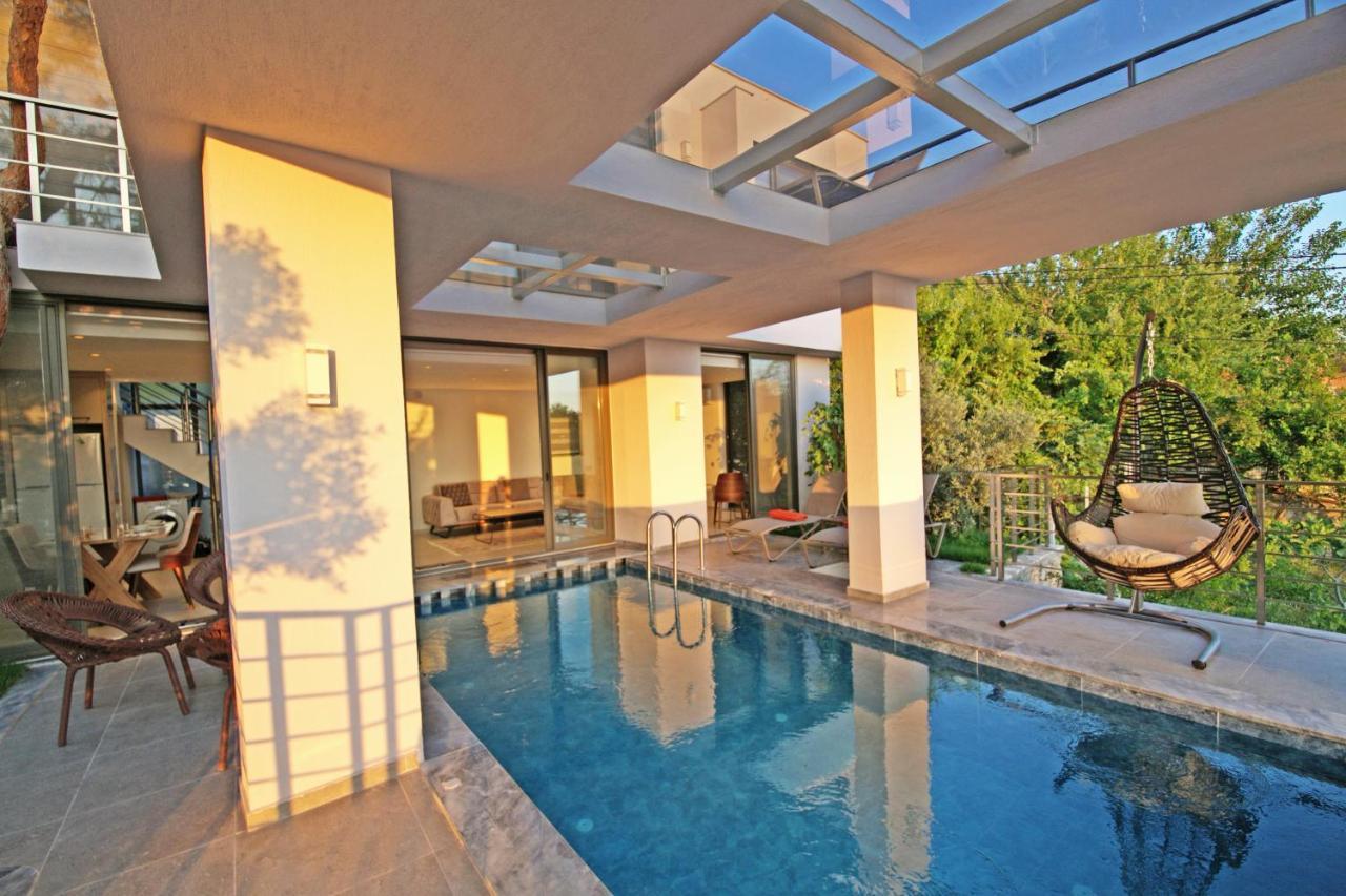 Villa With A Private Heated Pool, Jacuzzi, Overlooking Spectacular Views Of The Sea カシュ エクステリア 写真