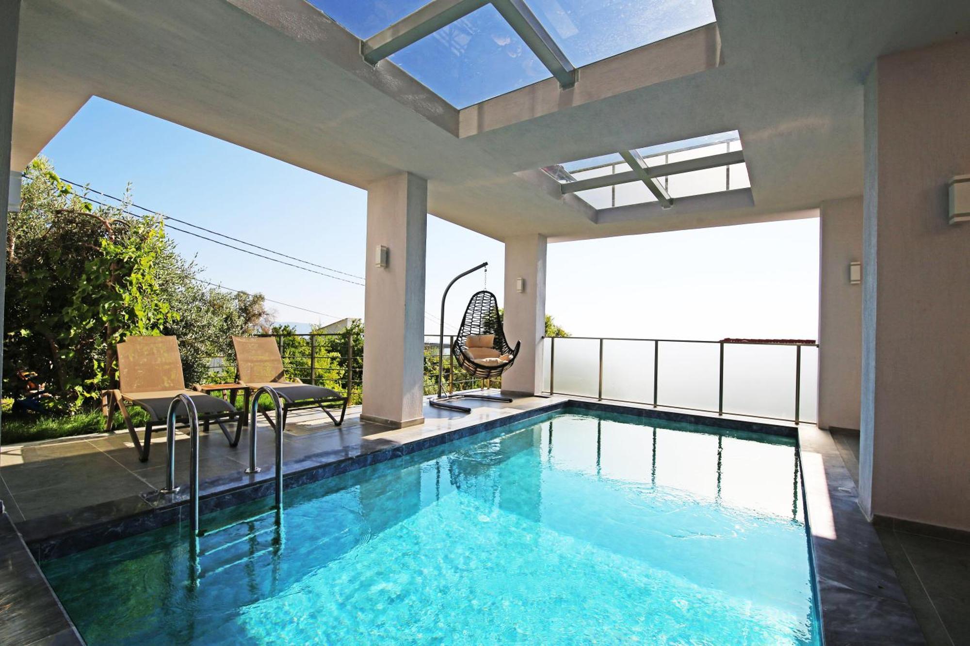 Villa With A Private Heated Pool, Jacuzzi, Overlooking Spectacular Views Of The Sea カシュ エクステリア 写真